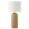 Maisons Du Monde Lampes à Poser Lampe En Chêne Et Abat-jour En Coton Blanc -Luminaires Soldes 202 lampe en chene et abat jour en coton blanc 1000 16 23 211870 1