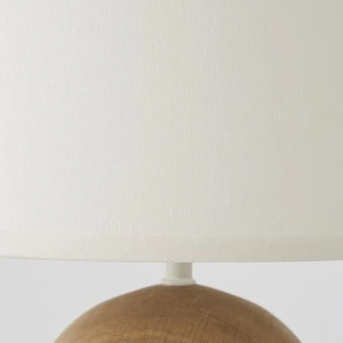 Maisons Du Monde Lampes à Poser Lampe En Chêne Et Abat-jour En Coton Blanc 4 Maisons Du Monde Lampes à Poser Lampe En Chêne Et Abat-jour En Coton Blanc – Image 2