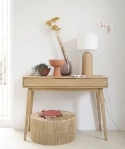 Maisons Du Monde Lampes à Poser Lampe En Chêne Et Abat-jour En Coton Blanc 13 Maisons Du Monde Lampes à Poser Lampe En Chêne Et Abat-jour En Coton Blanc -Luminaires Soldes 202 lampe en chene et abat jour en coton blanc 1000 16 23 211870 4