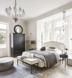 Maisons Du Monde Lampes à Poser Lampe En Cristal Et Abat-jour En Coton Noire H 65 Cm -Luminaires Soldes 202 lampe en cristal et abat jour en coton noire h 65 cm 1000 8 3 117427 31