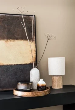 Maisons Du Monde Lampes à Poser Lampe En Eucalyptus Et Abat-jour En Coton écru -Luminaires Soldes 202 lampe en eucalyptus et abat jour en coton ecru 1000 14 1 216645 3