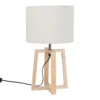 Maisons Du Monde Lampes à Poser Lampe En Hévéa Avec Abat-jour Coloris Gris Clair -Luminaires Soldes 202 lampe en hevea avec abat jour coloris gris clair 1000 7 1 206149 1