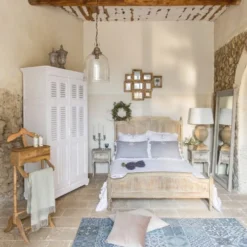 Maisons Du Monde Lampes à Poser Lampe En Manguier Et Abat-jour En Coton Blanc H 90 Cm -Luminaires Soldes 202 lampe en manguier et abat jour en coton blanc h 90 cm 1000 8 18 146429 11