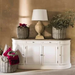 Maisons Du Monde Lampes à Poser Lampe En Manguier Et Abat-jour En Coton Blanc H 90 Cm -Luminaires Soldes 202 lampe en manguier et abat jour en coton blanc h 90 cm 1000 8 18 146429 9