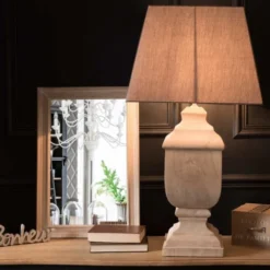 Maisons Du Monde Lampes à Poser Lampe En Manguier Et Abat-jour Gris Anthracite -Luminaires Soldes 202 lampe en manguier et abat jour gris anthracite 1000 5 31 177315 8