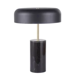 Maisons Du Monde Lampes à Poser Lampe En Marbre, Métal Noir Et Doré H48