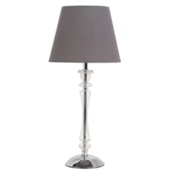 Maisons Du Monde Lampes à Poser Lampe En Métal Abat-jour Gris