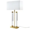 Maisons Du Monde Lampes à Poser Lampe En Métal Coloris Laiton Et Abat-jour Blanc -Luminaires Soldes 202 lampe en metal coloris laiton et abat jour blanc 1000 14 9 201770 1