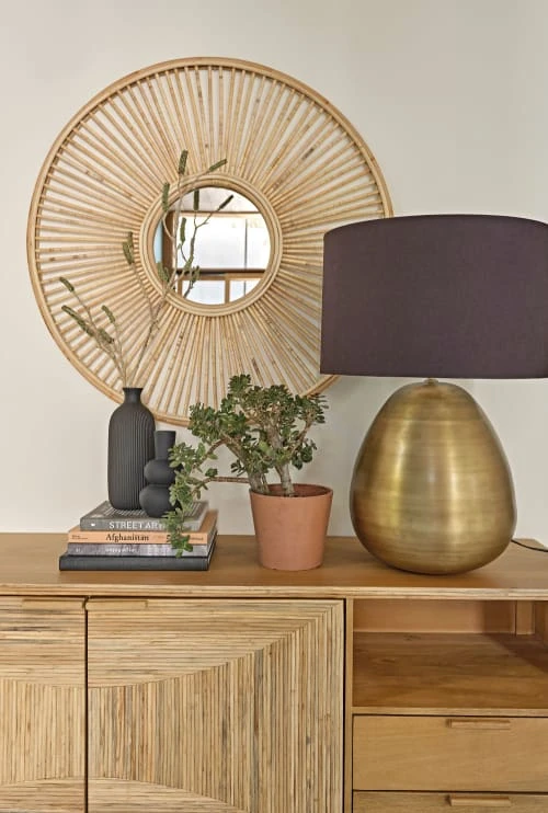 Maisons Du Monde Lampes à Poser Lampe En Métal Doré Et Abat-jour En Coton Noir D51 5 Maisons Du Monde Lampes à Poser Lampe En Métal Doré Et Abat-jour En Coton Noir D51 – Image 3