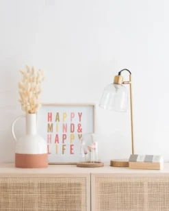 Maisons Du Monde Lampes à Poser Lampe En Métal Doré Et Abat-jour En Verre -Luminaires Soldes 202 lampe en metal dore et abat jour en verre 1000 11 31 203637 3