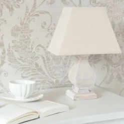 Maisons Du Monde Lampes à Poser Lampe En Paulownia Et Abat-jour Coloris Lin -Luminaires Soldes 202 lampe en paulownia et abat jour coloris lin 1000 6 14 153108 3