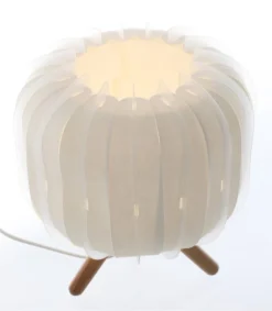 Lussiol Lighting Lampes à Poser Lampe En Polypropylène Blanc H.20 Cm -Luminaires Soldes 202 lampe en polypropylene blanc h 20 cm 2