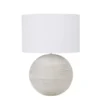 Maisons Du Monde Lampes à Poser Lampe En Rotin Tressé Et Abat-jour En Coton Blanc -Luminaires Soldes 202 lampe en rotin tresse et abat jour en coton blanc 1000 11 24 221793 1