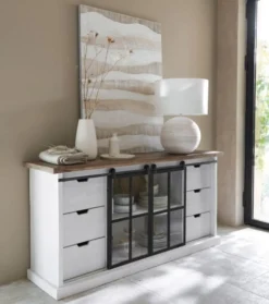 Maisons Du Monde Lampes à Poser Lampe En Rotin Tressé Et Abat-jour En Coton Blanc -Luminaires Soldes 202 lampe en rotin tresse et abat jour en coton blanc 1000 11 24 221793 2