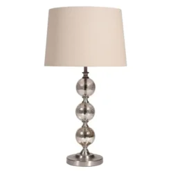 Maisons Du Monde Lampes à Poser Lampe En Verre Avec Abat-jour Beige