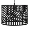 Maisons Du Monde Suspensions Lampe Graphique Ajourée En Métal Noir -Luminaires Soldes 202 lampe graphique ajouree en metal noir 1000 13 26 223886 1