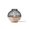 LUMISKY Lampes à Poser Lampe Intérieur Rotin Noir H30CM -Luminaires Soldes 202 lampe interieur rotin noir h30cm