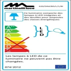 Martinelli Luce Lampes à Poser Lampe LED Bluetooth Pied Télescopique H66-86cm -Luminaires Soldes 202 lampe led bluetooth pied telescopique h66 86cm 3