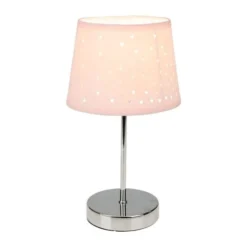 Decoratie Lampes à Poser Lampe Métal Abat-jour Ajouré Cœur Rose -Luminaires Soldes 202 lampe metal abat jour ajoure coeur rose 2