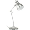 ATHM DESIGN Lampes à Poser Lampe Pied Métal Argenté -Luminaires Soldes 202 lampe pied metal argente