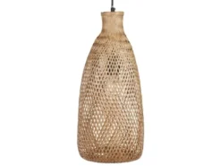Beliani Suspensions Lampe Suspendue En Bambou Naturel
