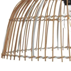 Beliani Suspensions Lampe Suspendue En Rotin Naturel -Luminaires Soldes 202 lampe suspendue en rotin naturel 10