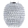 Beliani Suspensions Lampe Suspension Argenté -Luminaires Soldes 202 lampe suspension argente
