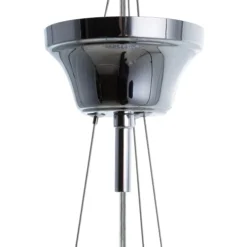 Beliani Suspensions Lampe Suspension Argenté -Luminaires Soldes 202 lampe suspension argente 5