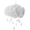 Beliani Suspensions Lampe Suspension Blanche -Luminaires Soldes 202 lampe suspension blanche