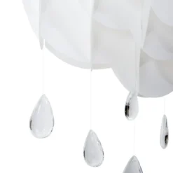 Beliani Suspensions Lampe Suspension Blanche -Luminaires Soldes 202 lampe suspension blanche 2