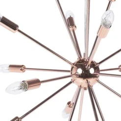 Beliani Suspensions Lampe Suspension Cuivrée -Luminaires Soldes 202 lampe suspension cuivree 2