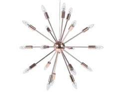 Beliani Suspensions Lampe Suspension Cuivrée