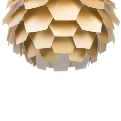 Beliani Suspensions Lampe Suspension Dorée Maxi -Luminaires Soldes 202 lampe suspension doree maxi 4