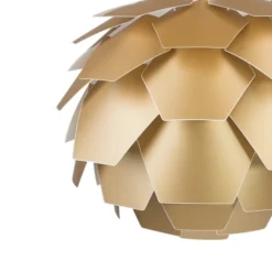 Beliani Suspensions Lampe Suspension Dorée Mini -Luminaires Soldes 202 lampe suspension doree mini 2