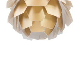 Beliani Suspensions Lampe Suspension Dorée Mini -Luminaires Soldes 202 lampe suspension doree mini 4