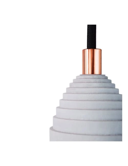 Gone's Lustres Lampe Suspension En Béton Accessoires Cuivrés 5 Gone's Lustres Lampe Suspension En Béton Accessoires Cuivrés – Image 3