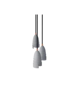Gone's Lustres Lampe Suspension En Béton Accessoires Cuivrés