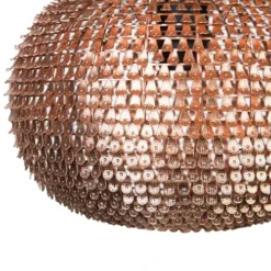 Beliani Suspensions Lampe Suspension En Métal Cuivré -Luminaires Soldes 202 lampe suspension en metal cuivre 8