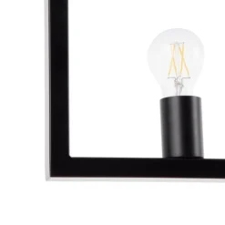 Beliani Suspensions Lampe Suspension Noir -Luminaires Soldes 202 lampe suspension noir 2