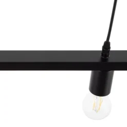 Beliani Suspensions Lampe Suspension Noir -Luminaires Soldes 202 lampe suspension noir 3