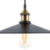 Beliani Suspensions Lampe Suspension Noir Et Doré -Luminaires Soldes 202 lampe suspension noir et dore