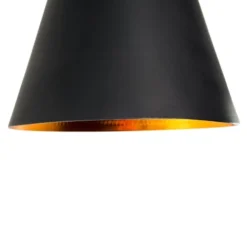 Beliani Suspensions Lampe Suspension Noire -Luminaires Soldes 202 lampe suspension noire 3