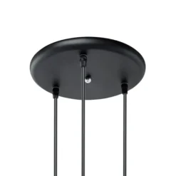 Beliani Suspensions Lampe Suspension Noire -Luminaires Soldes 202 lampe suspension noire 4