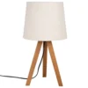 Maisons Du Monde Lampes à Poser Lampe Trépied Marron Et Abat-jour écru -Luminaires Soldes 202 lampe trepied marron et abat jour ecru 1000 10 7 211116 1