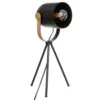 Home Maison Lampes à Poser Lampe Trépied Noir H45cm -Luminaires Soldes 202 lampe trepied noir h45cm