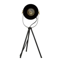 Home Maison Lampes à Poser Lampe Trépied Noir H45cm -Luminaires Soldes 202 lampe trepied noir h45cm 3