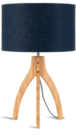 Good & Mojo Lampes à Poser Lampe Tripode Bambou Et Lin Naturel Bleu H54cm 12 Good & Mojo Lampes à Poser Lampe Tripode Bambou Et Lin Naturel Bleu H54cm -Luminaires Soldes 202 lampe tripode bambou et lin naturel bleu h54cm 4