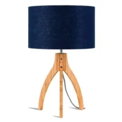 Good & Mojo Lampes à Poser Lampe Tripode Bambou Et Lin Naturel Bleu H54cm 13 Good & Mojo Lampes à Poser Lampe Tripode Bambou Et Lin Naturel Bleu H54cm -Luminaires Soldes 202 lampe tripode bambou et lin naturel bleu h54cm 5