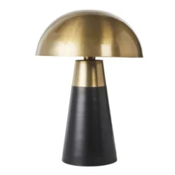 Maisons Du Monde Lampes à Poser Lampe Vintage En Métal Recyclé Doré Et Noir