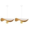 Tosel Suspensions Lot De 2 Suspension Acier Blanc D'ivoire